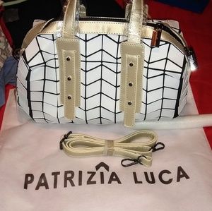 NWT Patrizia Luca Two-Tone Geo Mini Bag
